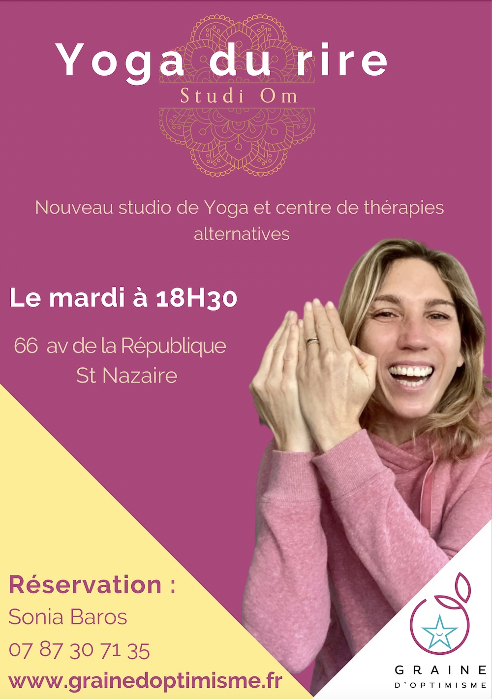 Yoga du rire Studi'Om - St Nazaire