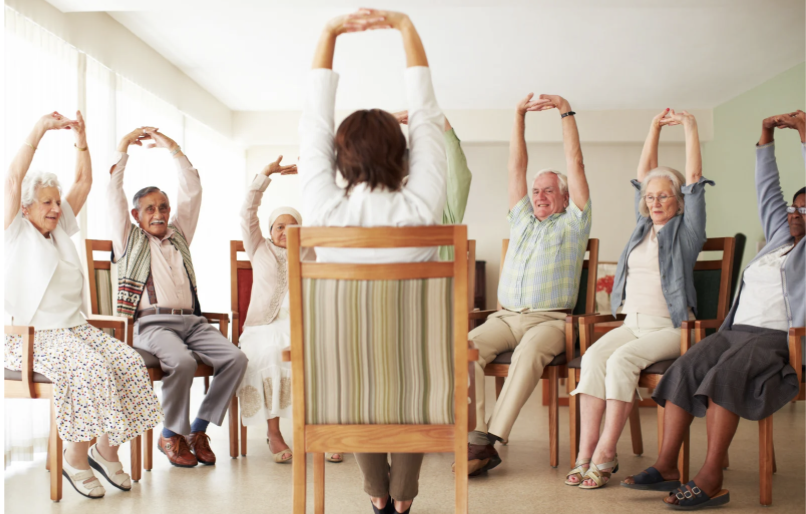 Yoga du rire en institution spécialisée